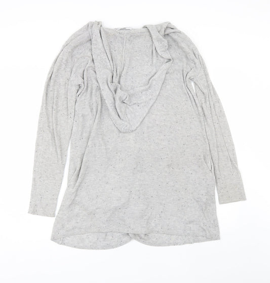 AJC Womens Grey V-Neck  Viscose Cardigan Jumper Size 14