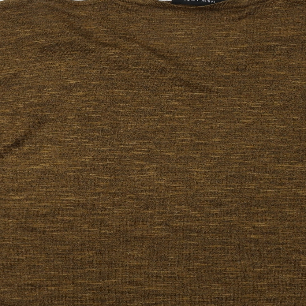 New Look Womens Brown V-Neck  Viscose Pullover Jumper Size S