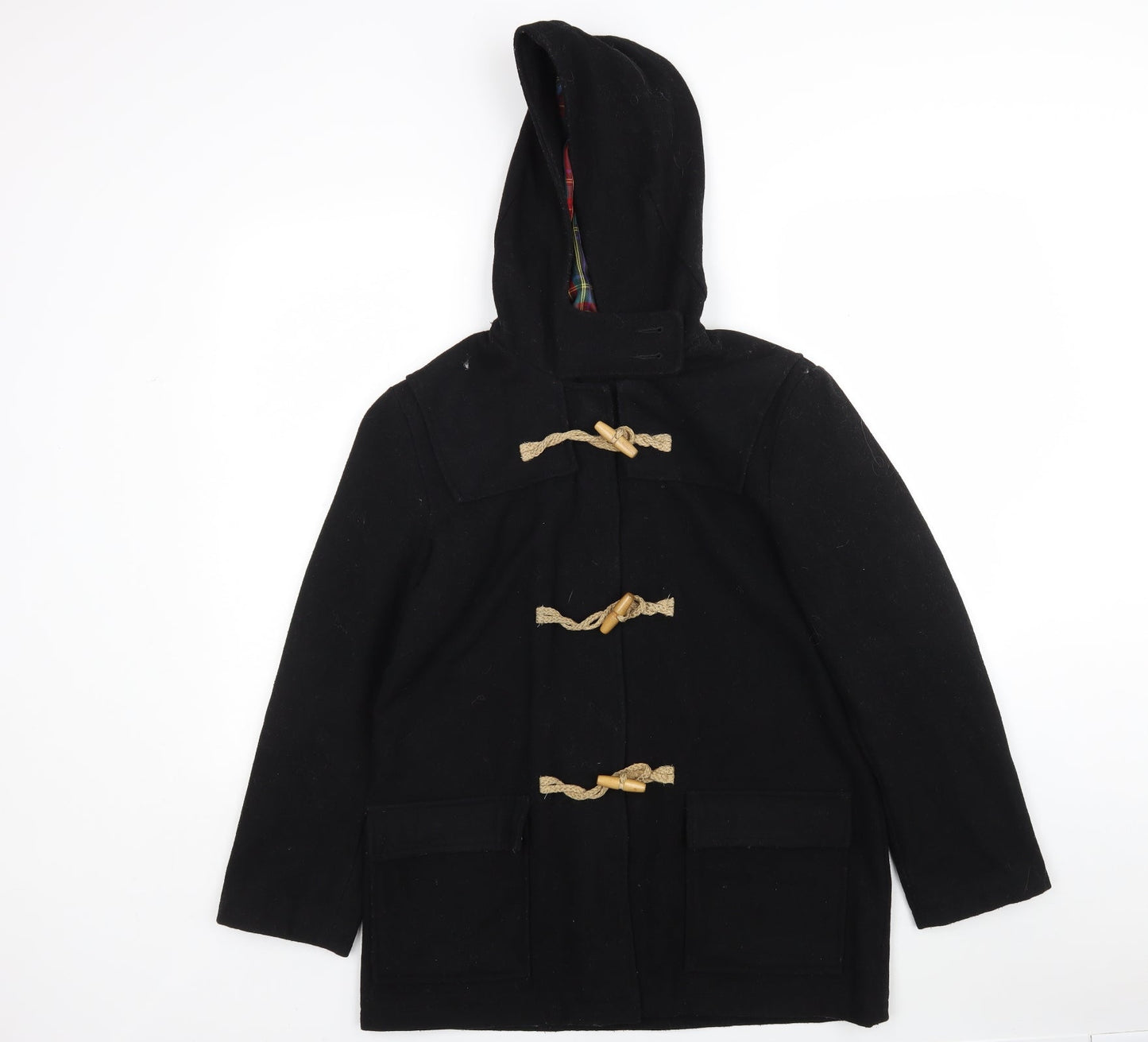 POP Womens Black   Pea Coat Coat Size S