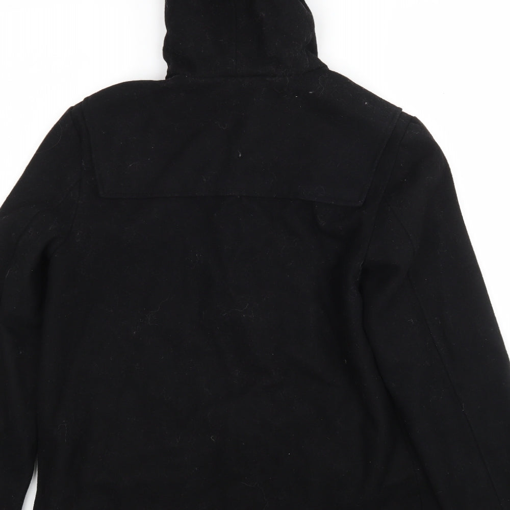 POP Womens Black   Pea Coat Coat Size S
