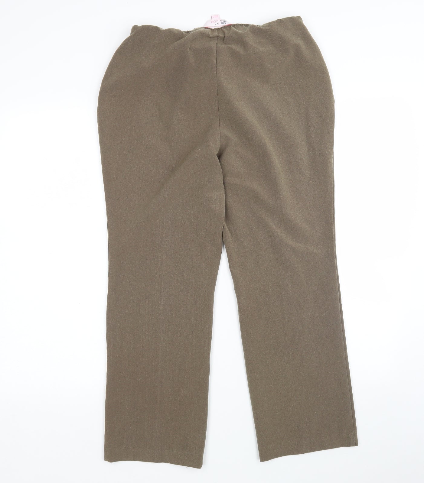 Julipa Womens Brown  Polyester Trousers  Size 10 L26 in Regular