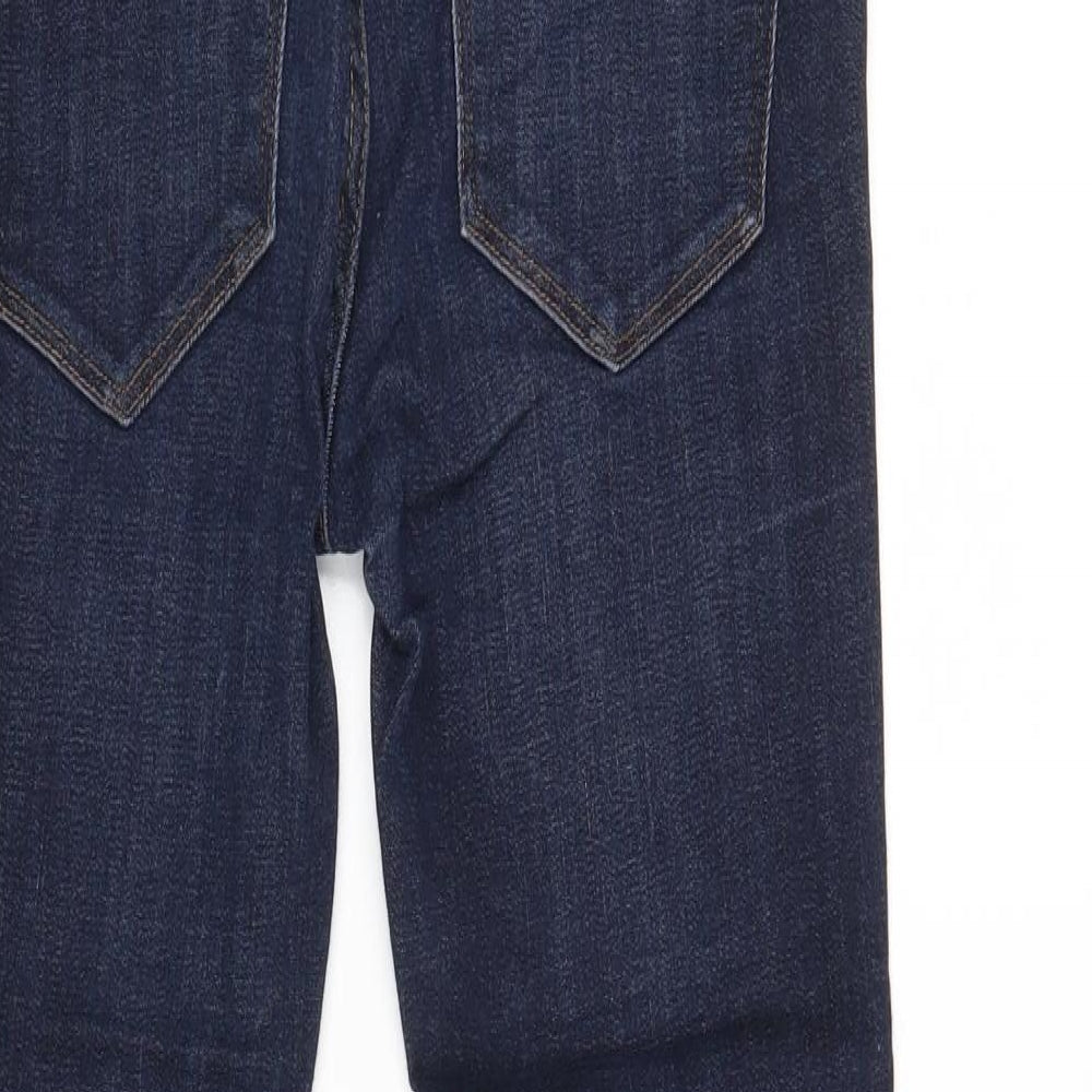 H&M Womens Blue  Cotton Skinny Jeans Size 8 L28 in Regular