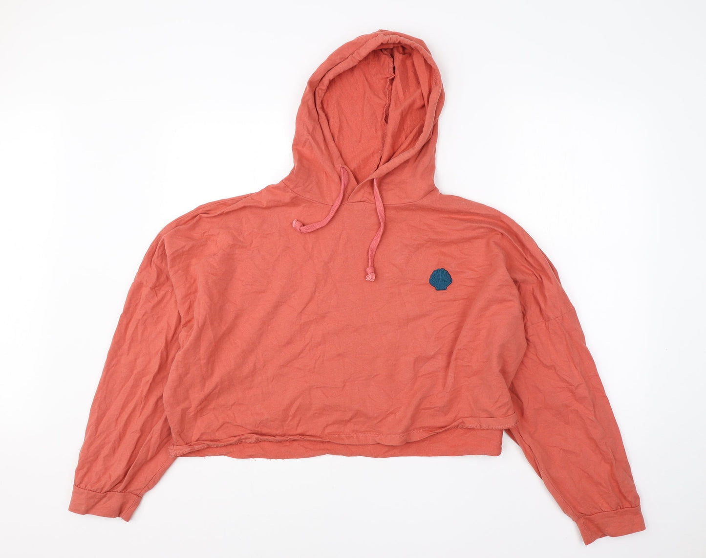 Disney Womens Red  Cotton Shrug Hoodie Size 14   - little mermaid