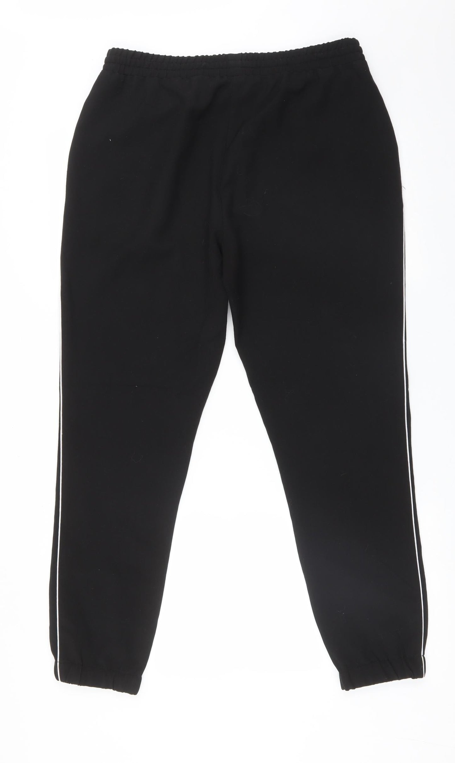 INTUITION Womens Black  Polyester Jogger Trousers Size 12 L29 in Regular
