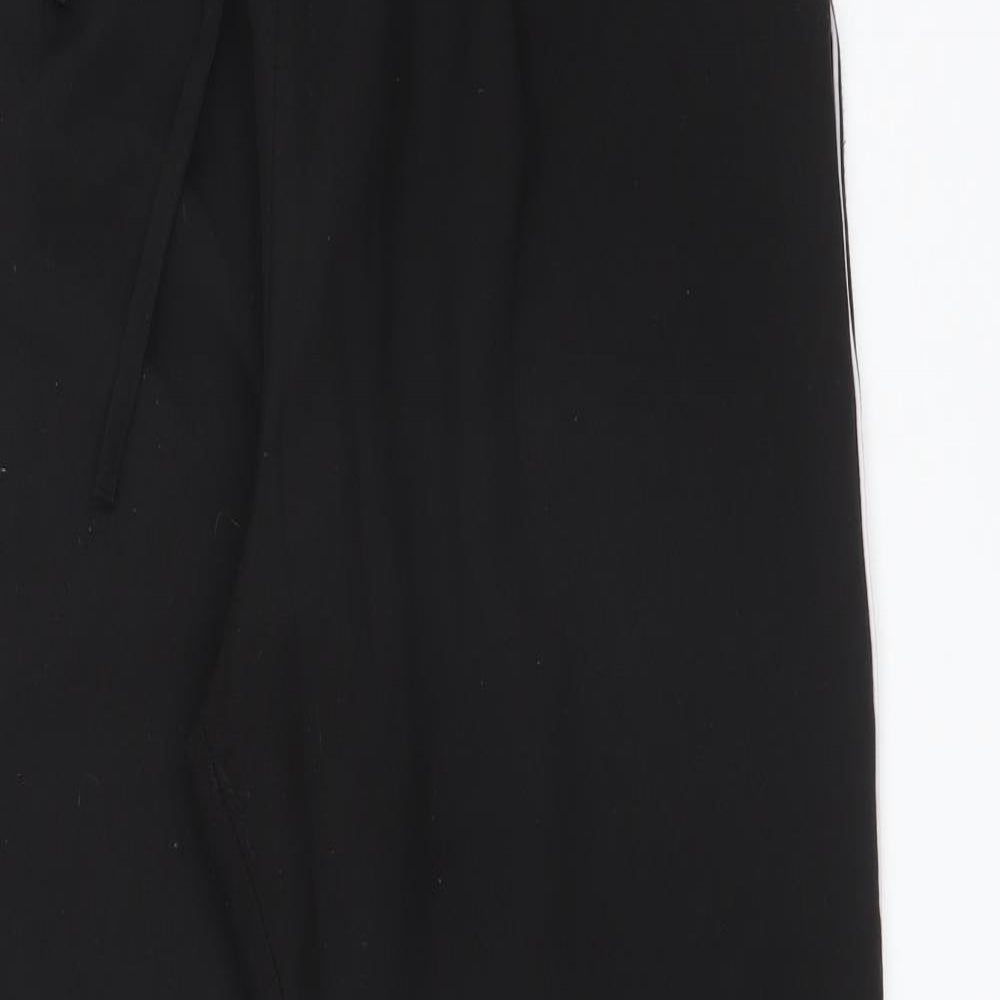 INTUITION Womens Black  Polyester Jogger Trousers Size 12 L29 in Regular