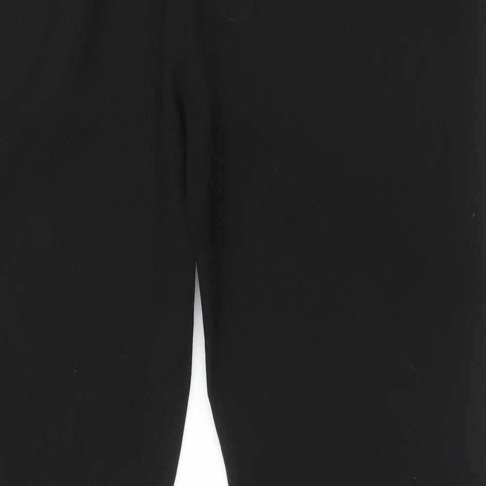 INTUITION Womens Black  Polyester Jogger Trousers Size 12 L29 in Regular
