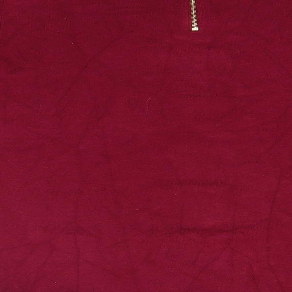 M&Co Womens Pink Round Neck  Viscose Pullover Jumper Size 12
