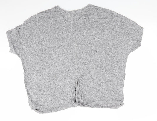 New Look Maternity Womens Grey  Polyester Basic T-Shirt Size M Round Neck - Grey mix Sundays are for Sweatpants