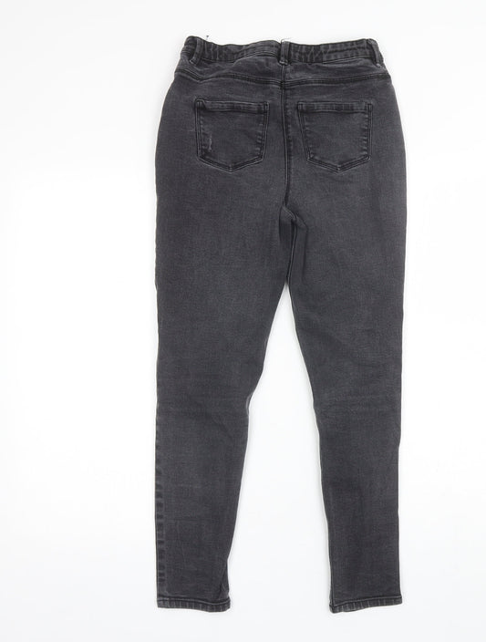 Matalan Girls Black  Cotton Skinny Jeans Size 12 Years  Regular