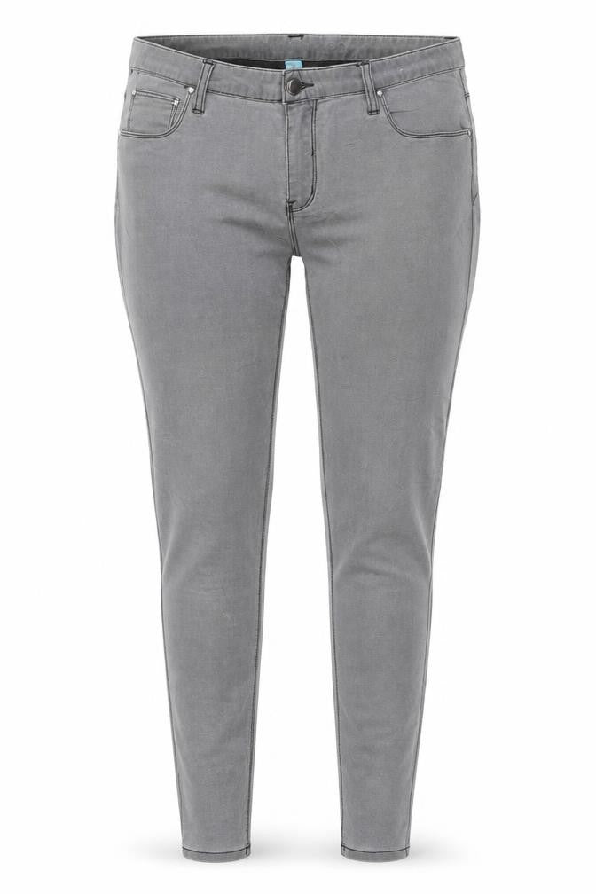 Denim CO. Womens Grey  Cotton Skinny Jeans Size 14 L28 in Regular
