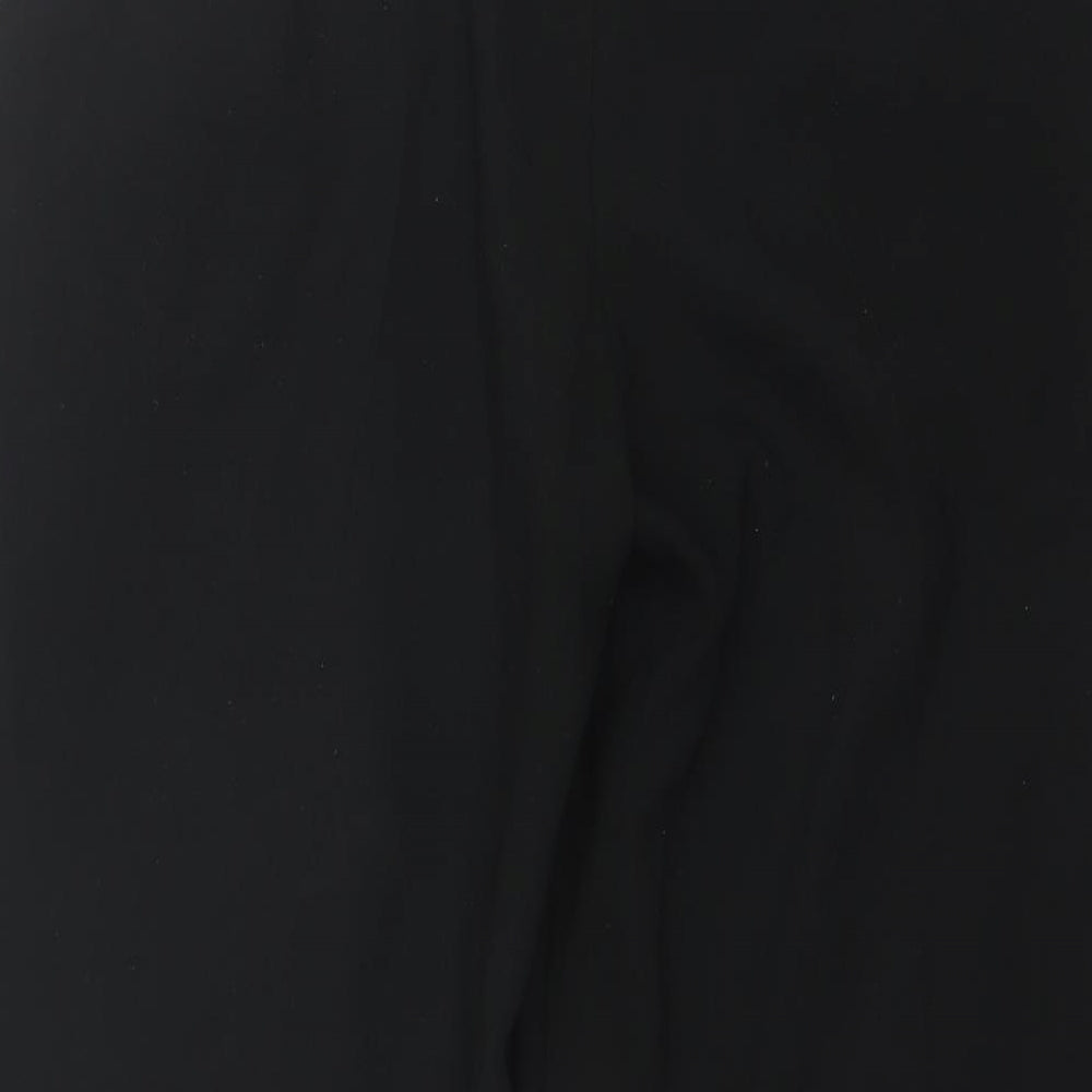 Marks and Spencer Womens Black  Polyester Dress Pants Trousers Size 14 L24 in Regular