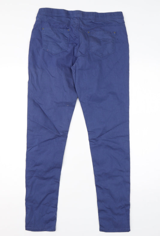 Denim Co Womens Blue  Cotton Skinny Jeans Size 12 L28 in Regular