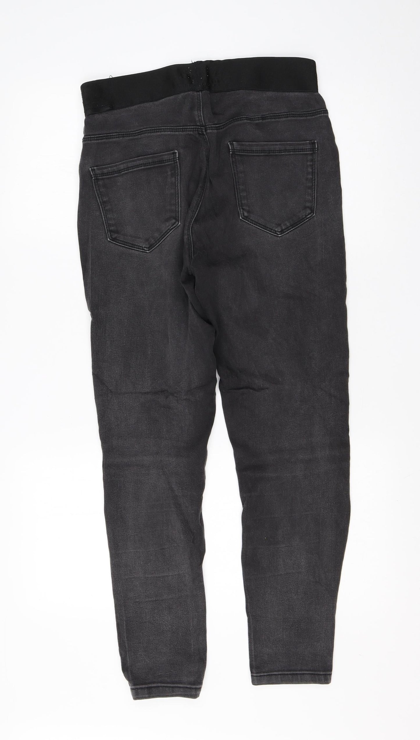 George Womens Black  Cotton Jegging Jeans Size 12 L25 in Regular