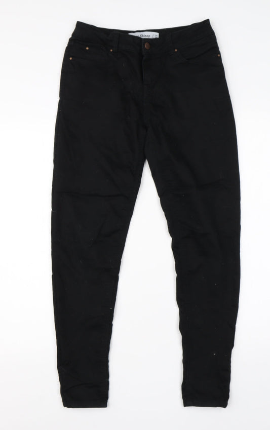 New Look Womens Black  Cotton Skinny Jeans Size 10 L25 in Regular