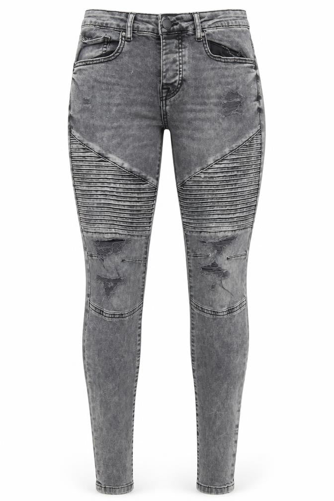 Denim & Co. Womens Grey  Cotton Skinny Jeans Size 30 in L30 in Regular