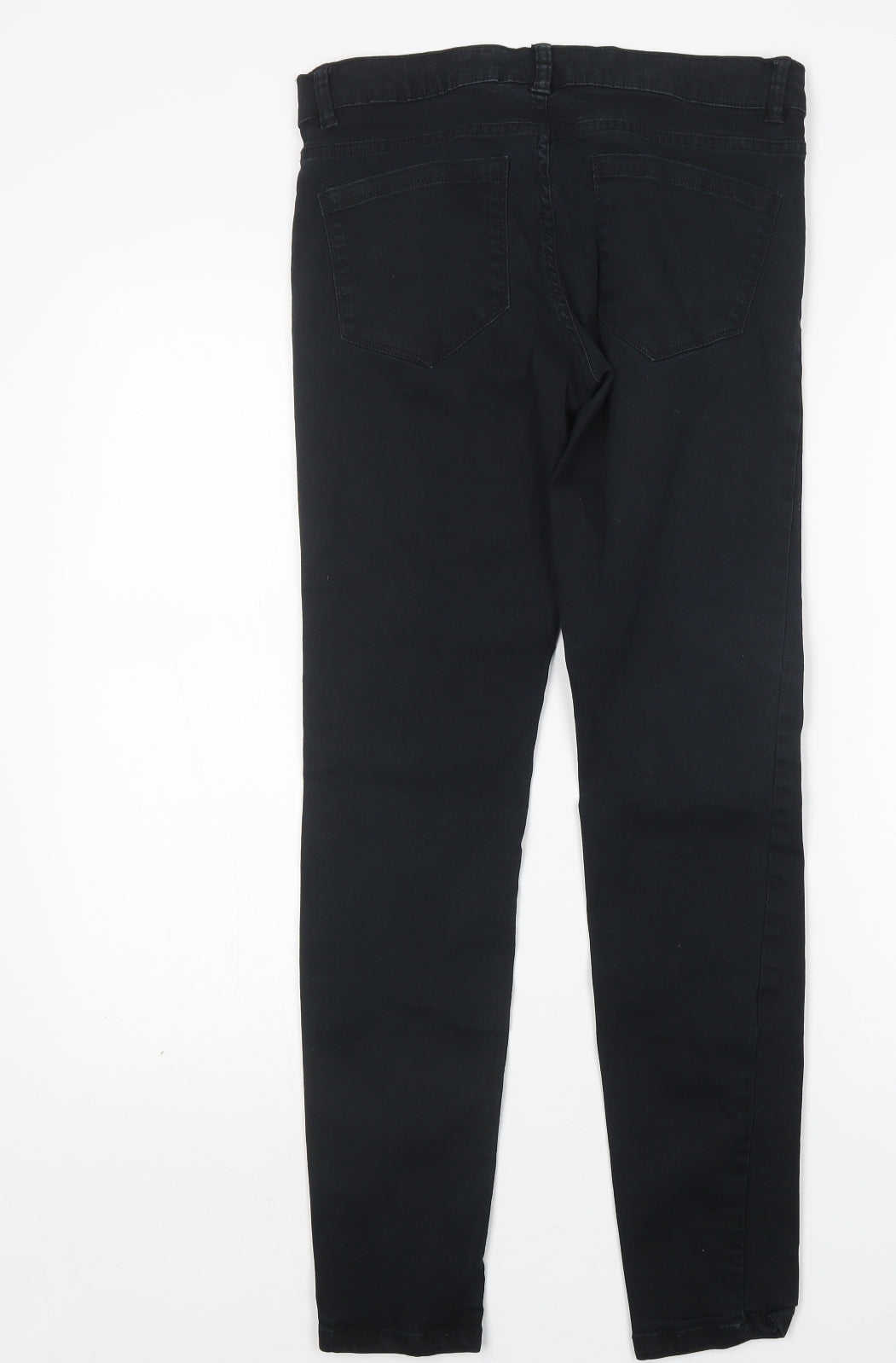 H&M Womens Black  Cotton Skinny Jeans Size 8 L29 in Regular