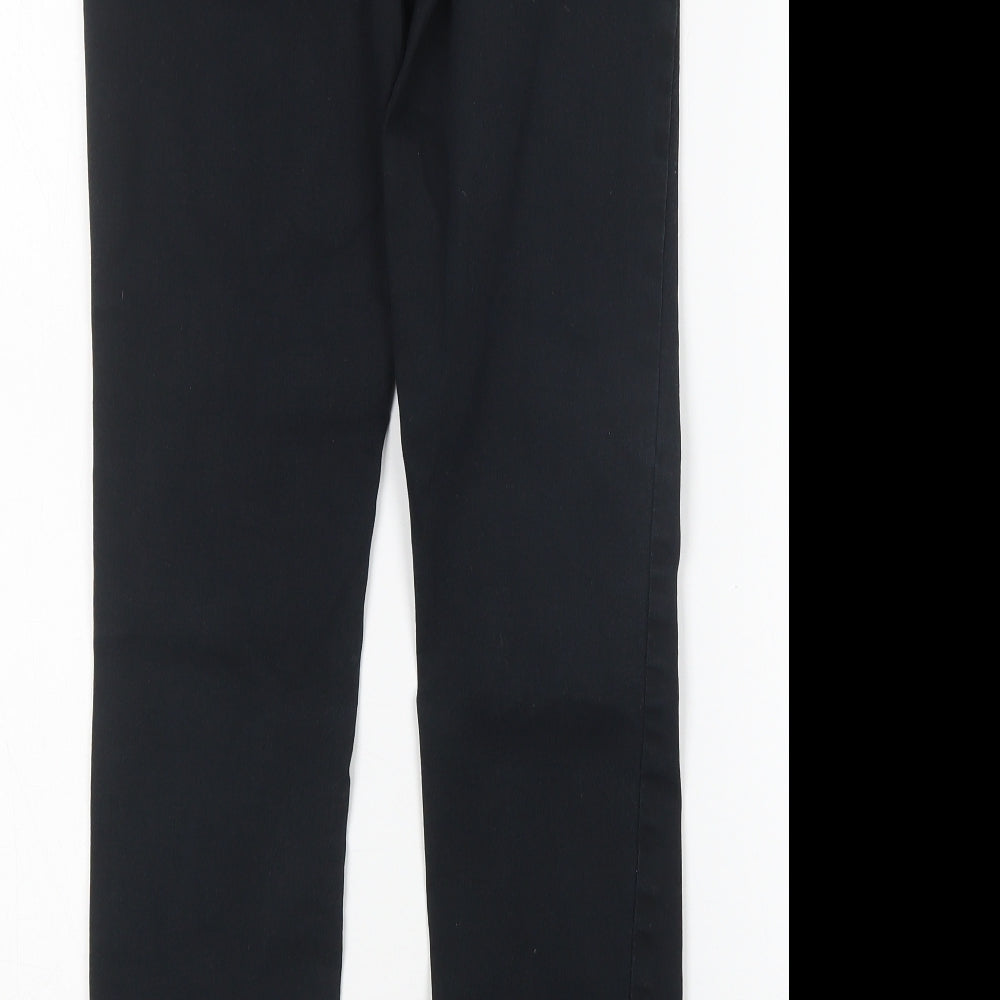 H&M Womens Black  Cotton Skinny Jeans Size 8 L29 in Regular