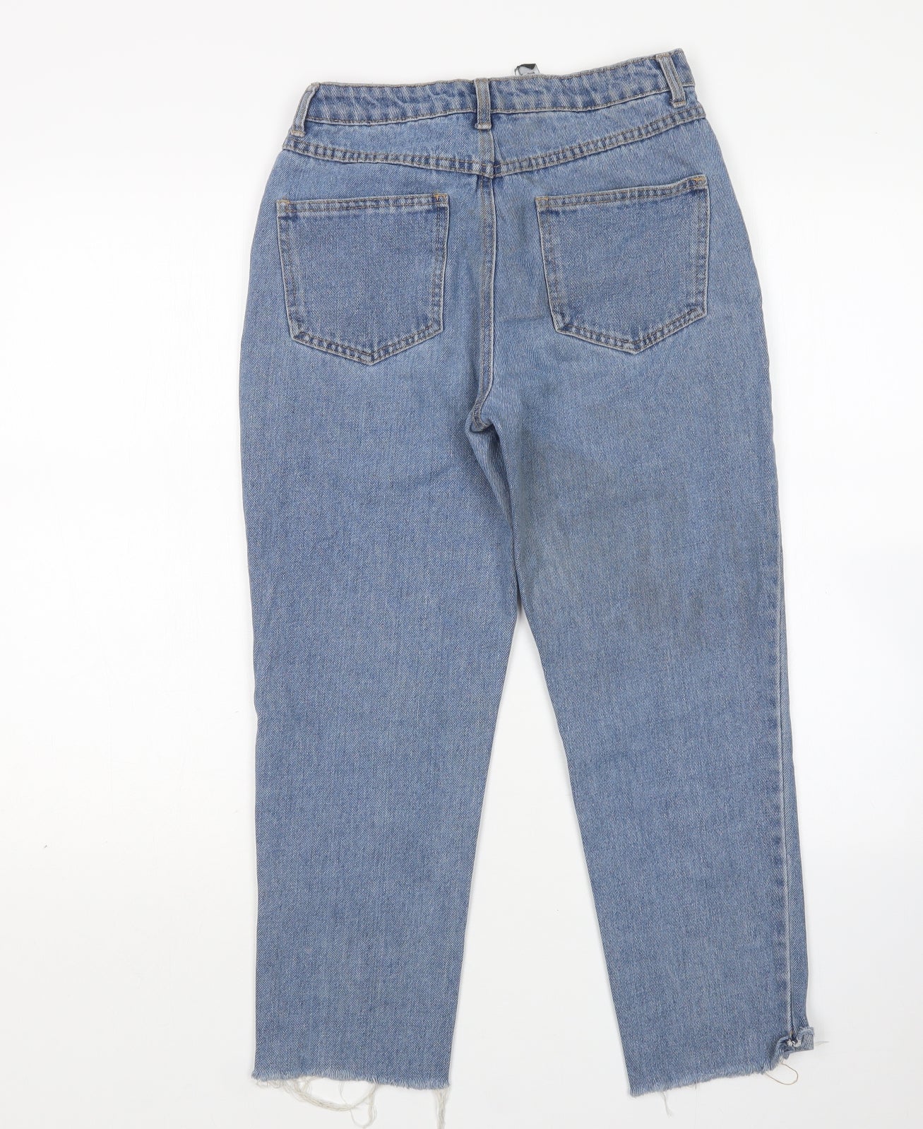 Missguided Womens Blue  Cotton Mom Jeans Size 6 L24 in Regular