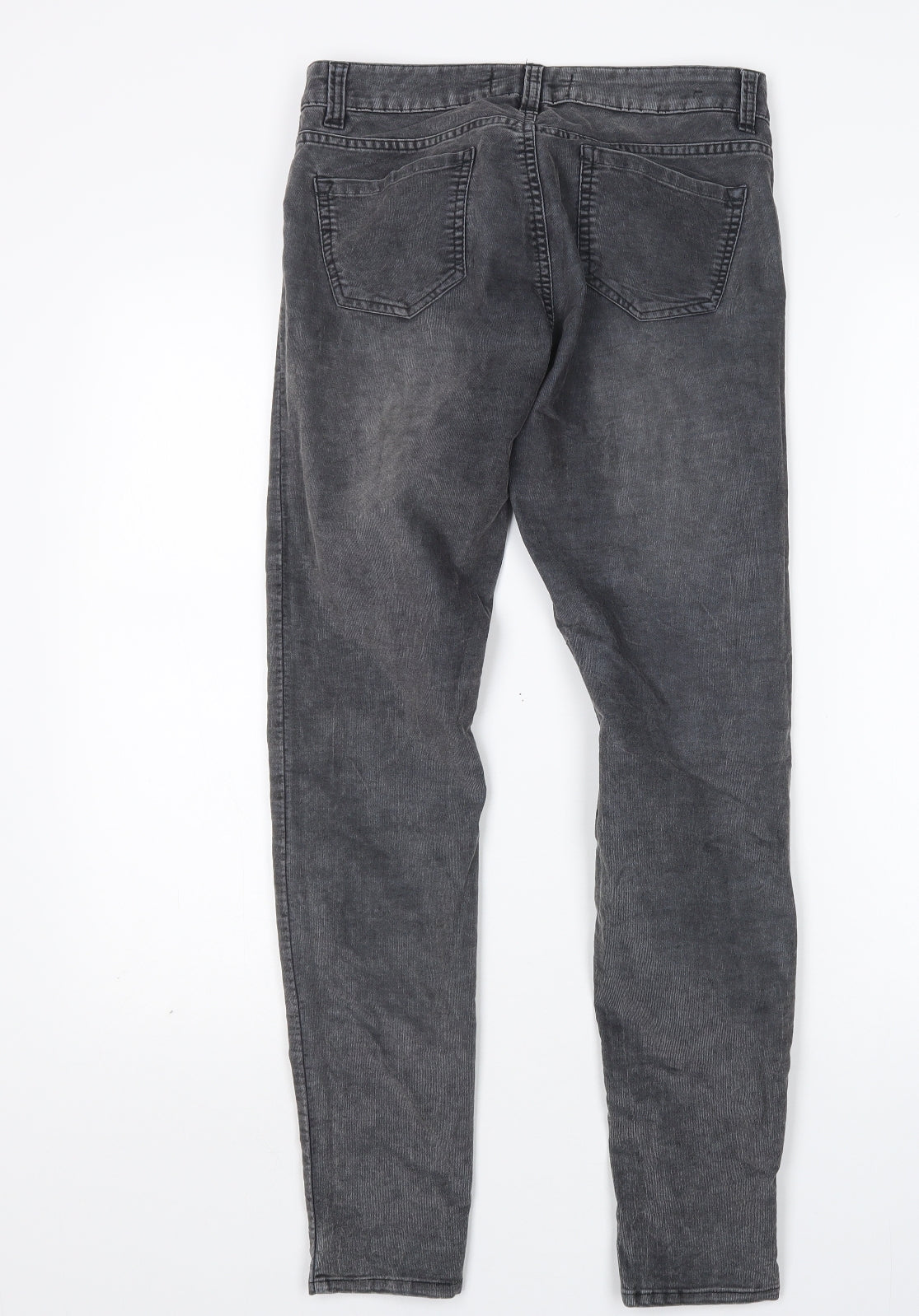 LOFT Womens Grey  Cotton Skinny Jeans Size 8 L28 in Regular