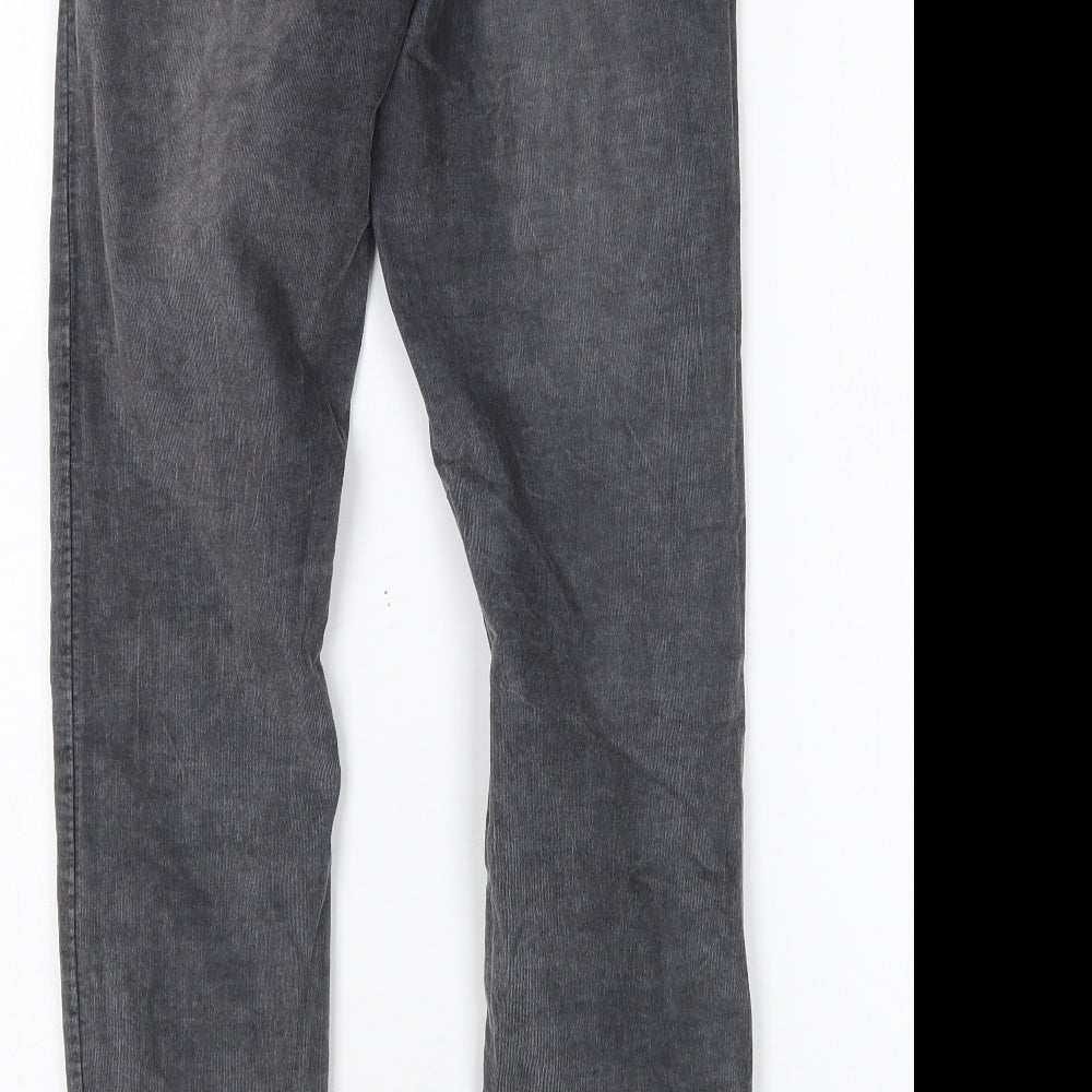 LOFT Womens Grey  Cotton Skinny Jeans Size 8 L28 in Regular