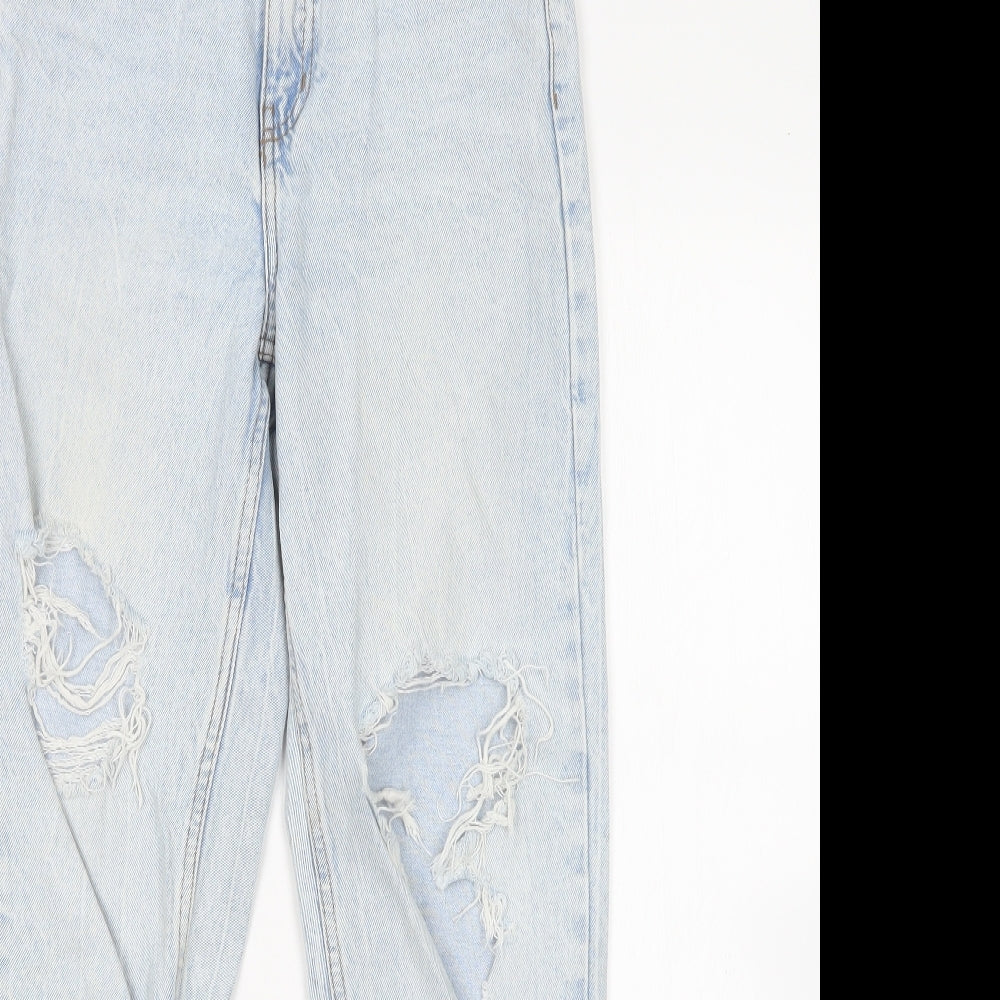 denim Co Womens Blue  Cotton Mom Jeans Size 6 L28 in Regular