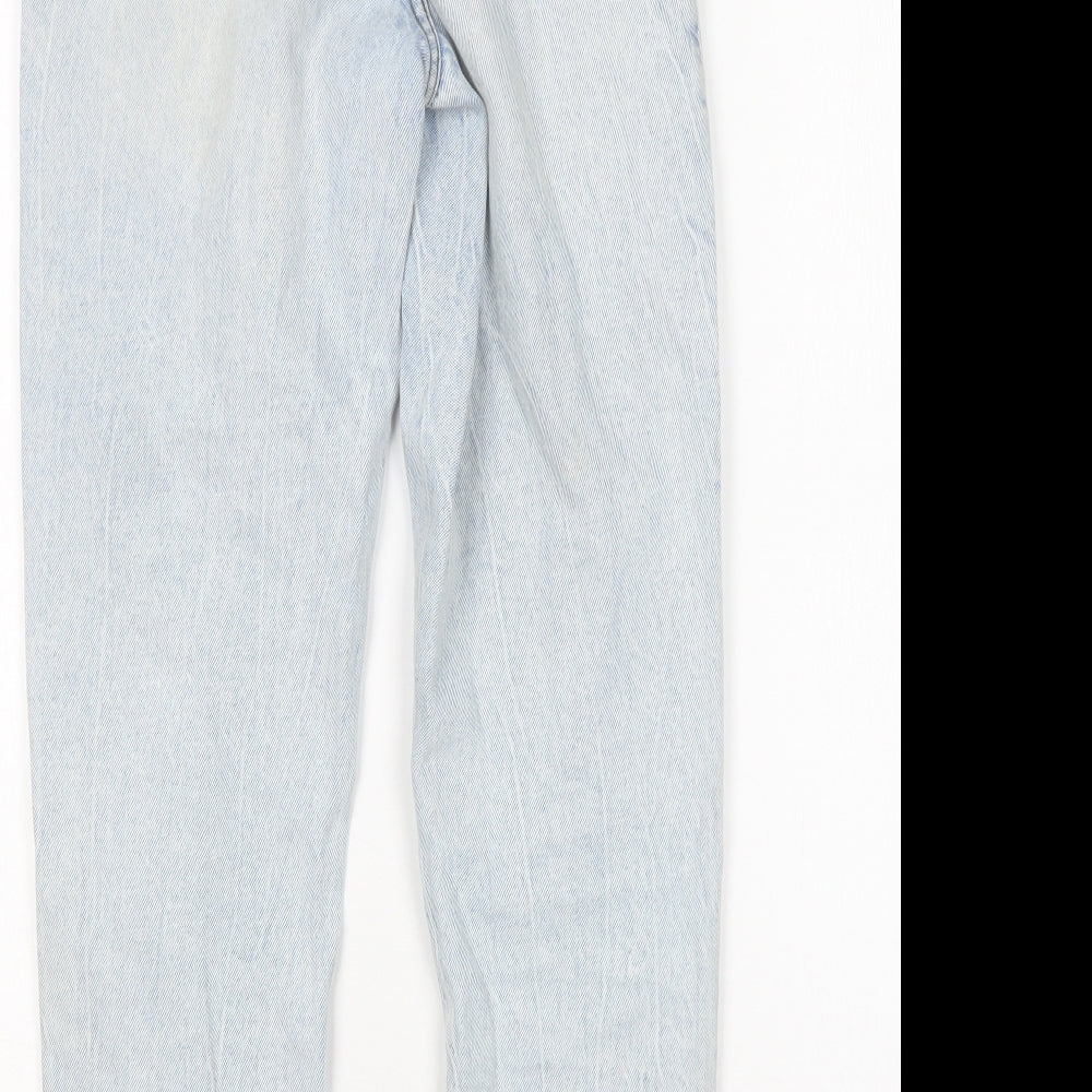 denim Co Womens Blue  Cotton Mom Jeans Size 6 L28 in Regular