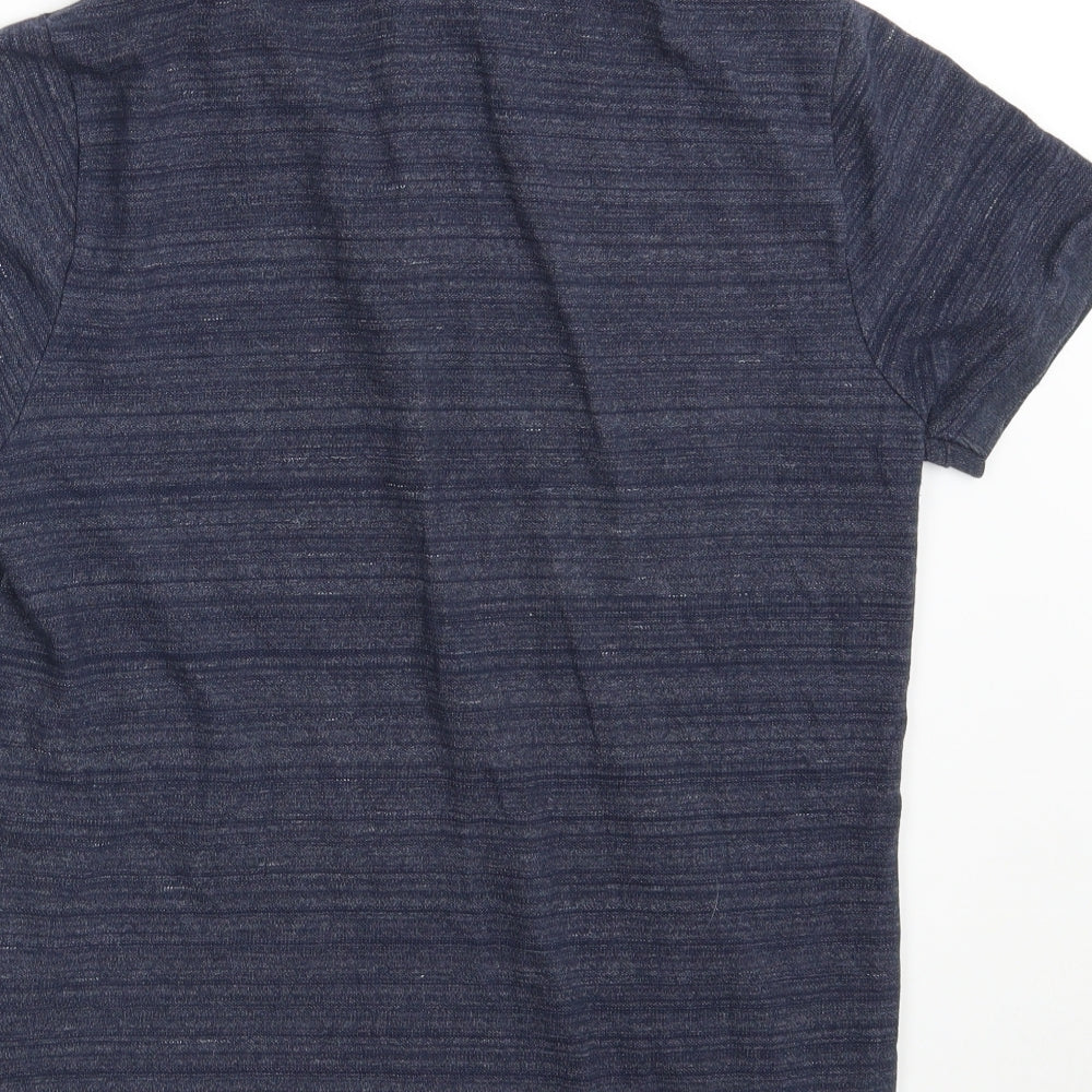 GAP  Mens Blue  100% Cotton  Polo Size M Collared Button