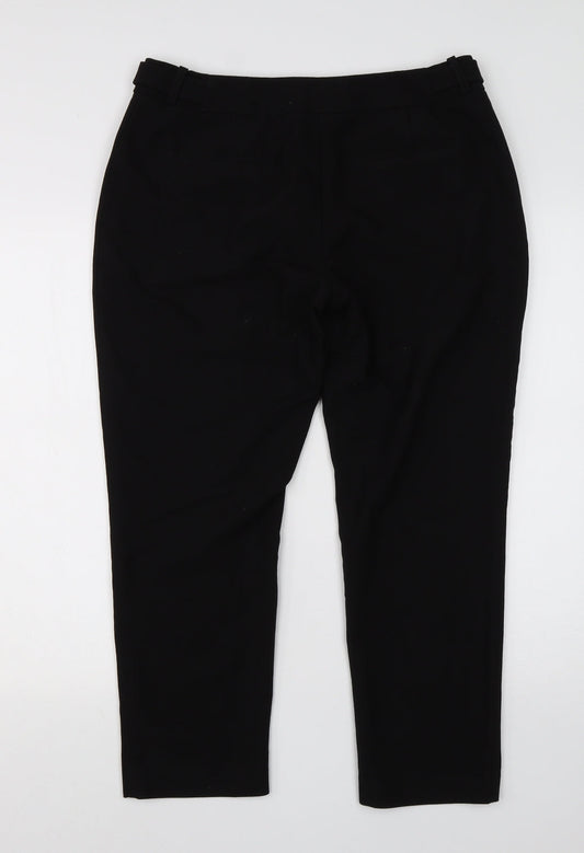 Principles Womens Black  Viscose Dress Pants Trousers Size 12 L23 in Regular