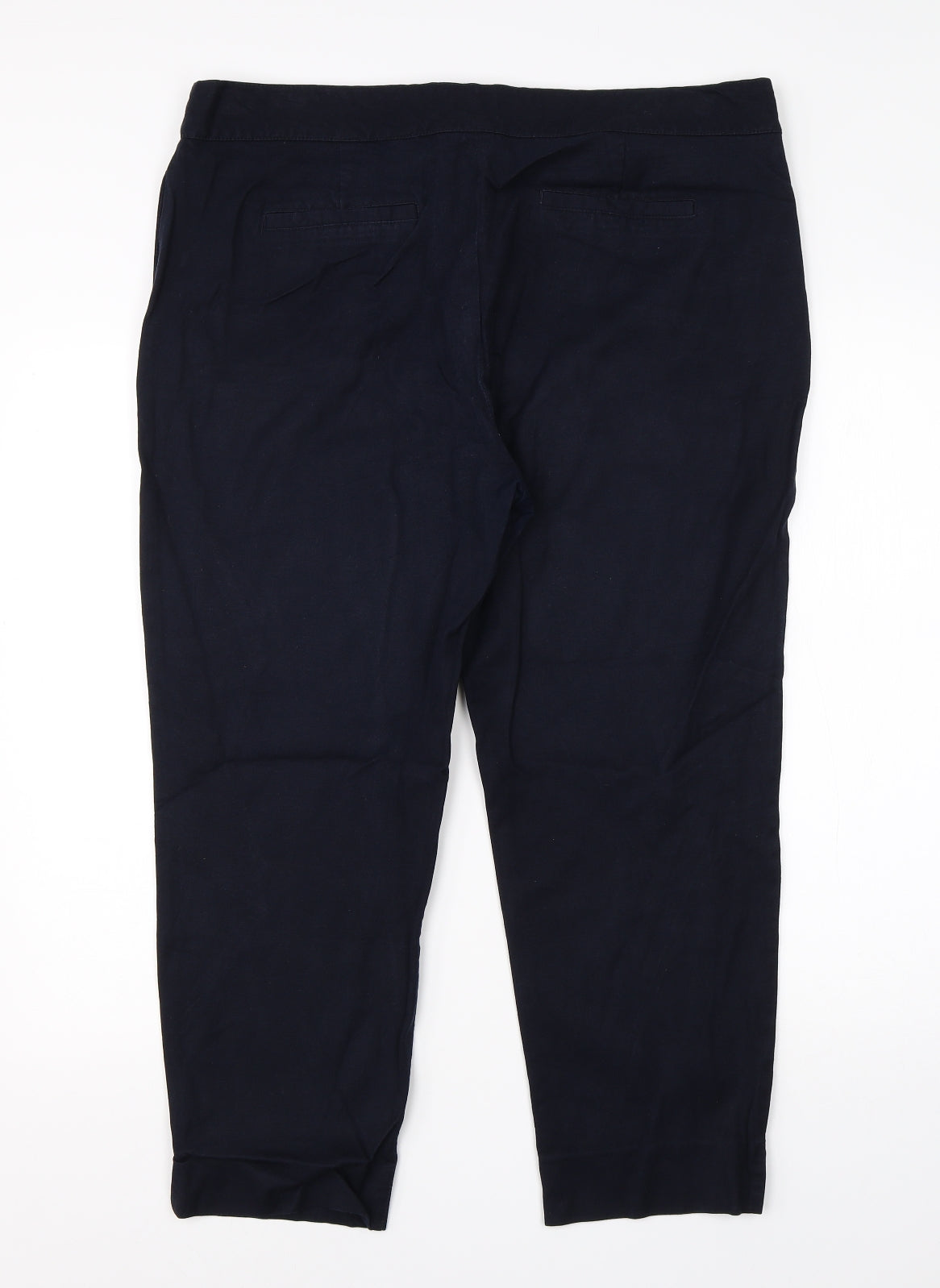NEXT Womens Blue  Viscose Dress Pants Trousers Size 18 L23 in Regular