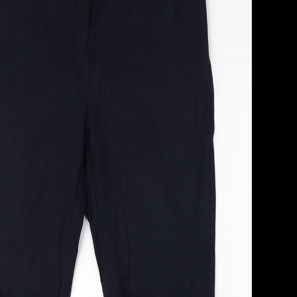 NEXT Womens Blue  Viscose Dress Pants Trousers Size 18 L23 in Regular
