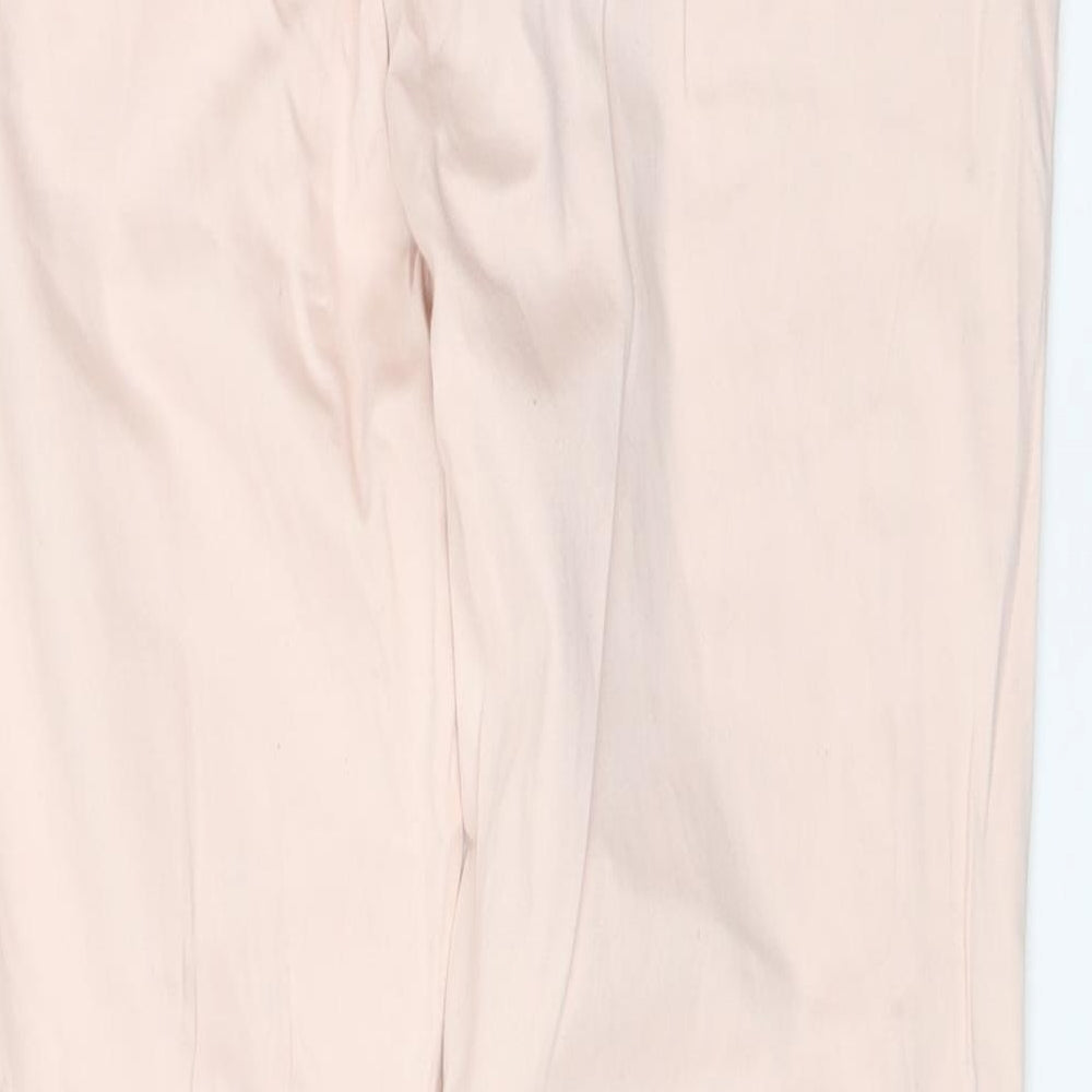 ASOS Womens Pink  Cotton Dress Pants Trousers Size 32 in L28 in Regular