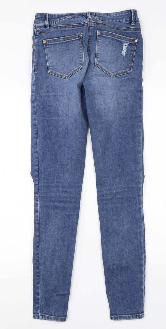 / Denim Womens Blue  Cotton Skinny Jeans Size 10 L28 in Regular