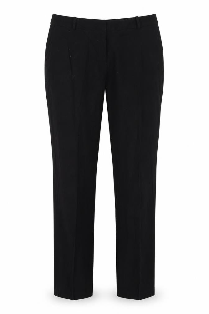 H&M Womens Black  Viscose Dress Pants Trousers Size 10 L28 in Regular