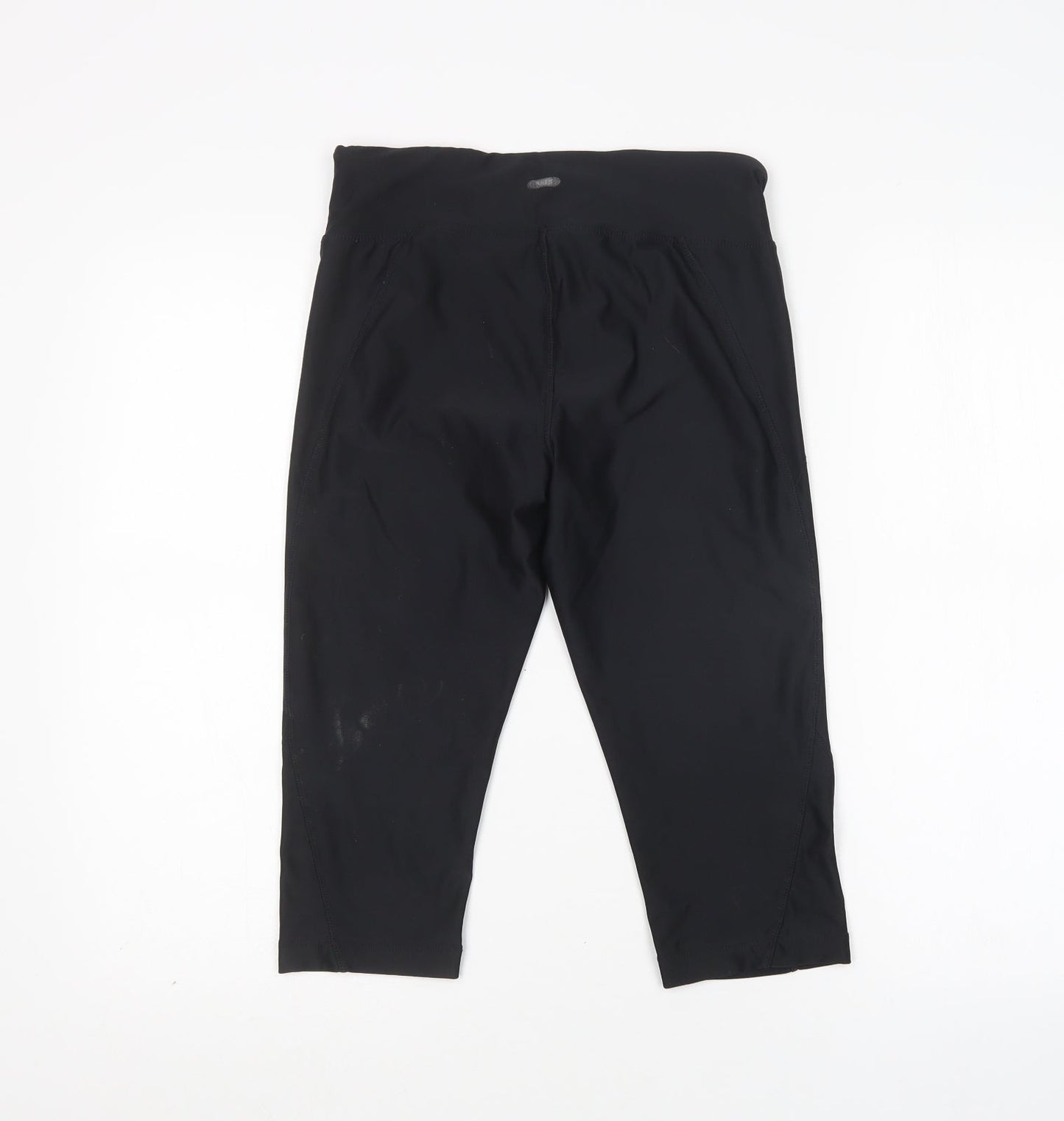 Athletic Works Womens Black   Compression Shorts Size S L17 in Regular