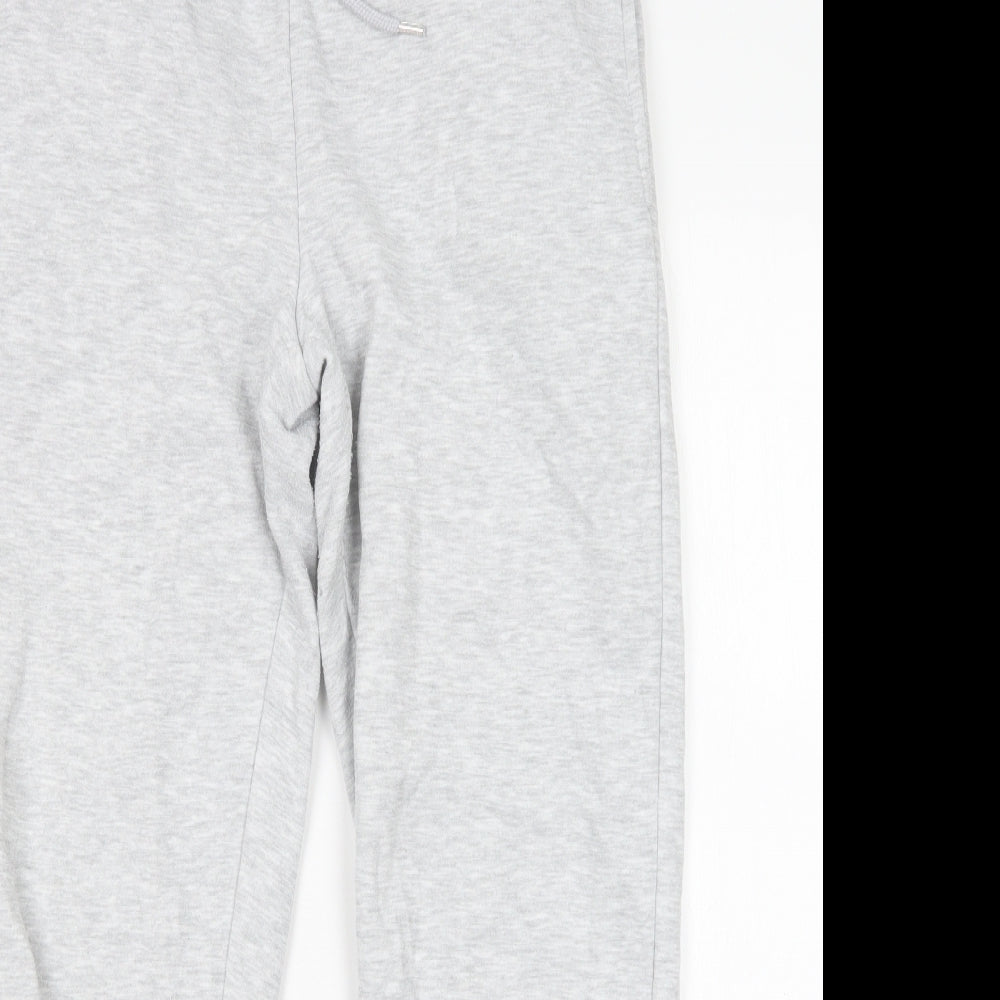 Jeff & Co Womens Grey  Cotton Sweatpants Trousers Size 10 L27 in Regular
