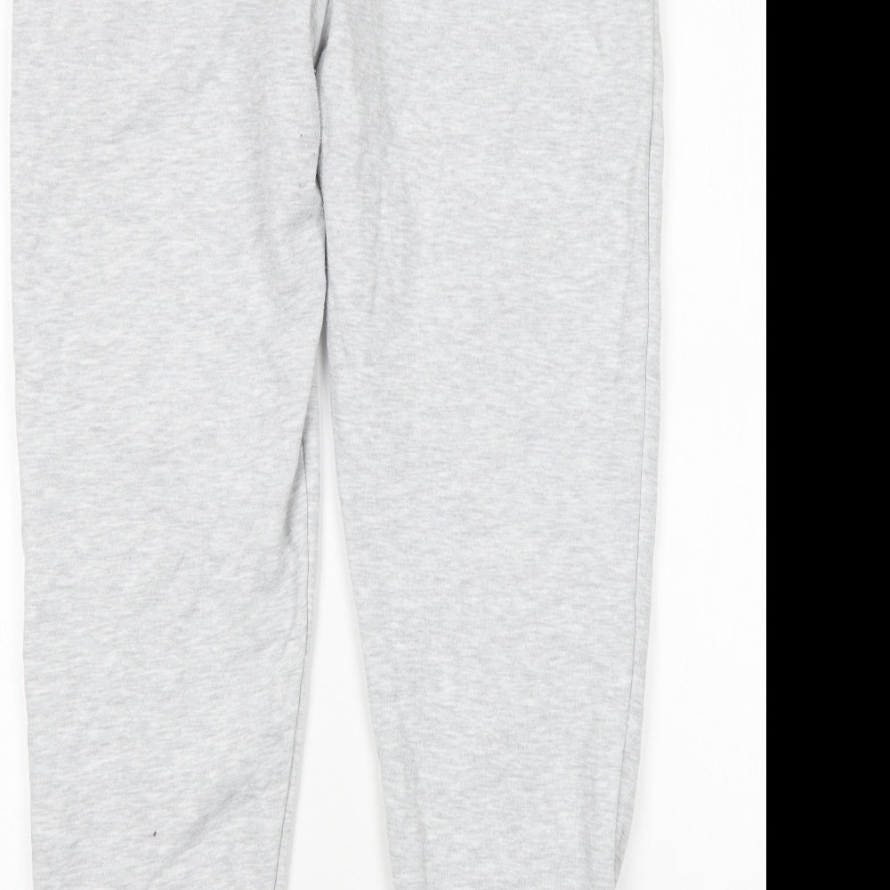 Jeff & Co Womens Grey  Cotton Sweatpants Trousers Size 10 L27 in Regular