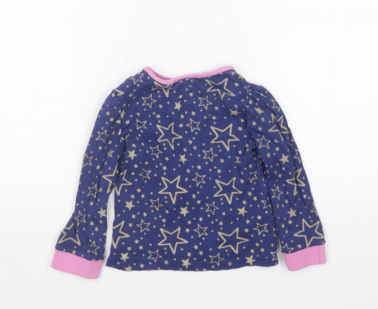 Mini Club Girls Multicoloured Polka Dot Cotton Top Pyjama Top Size 3-4 Years