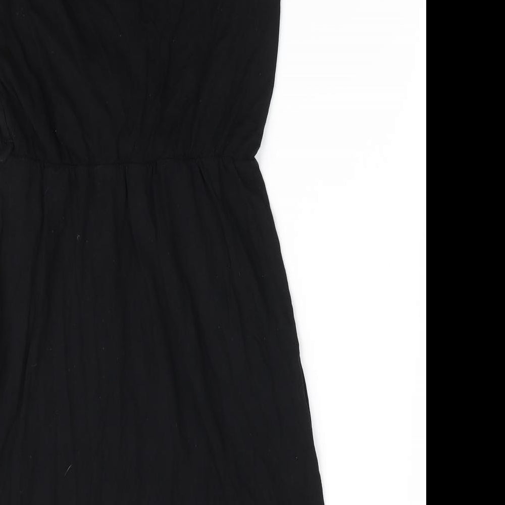 Apricot Womens Black  Viscose A-Line  Size S  Round Neck  - Lined Bodice