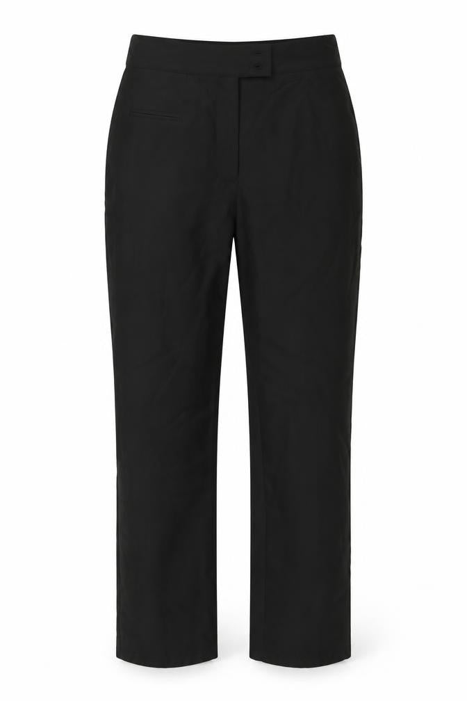 Preworn Womens Black  Polyester Trousers  Size 8 L29 in Regular