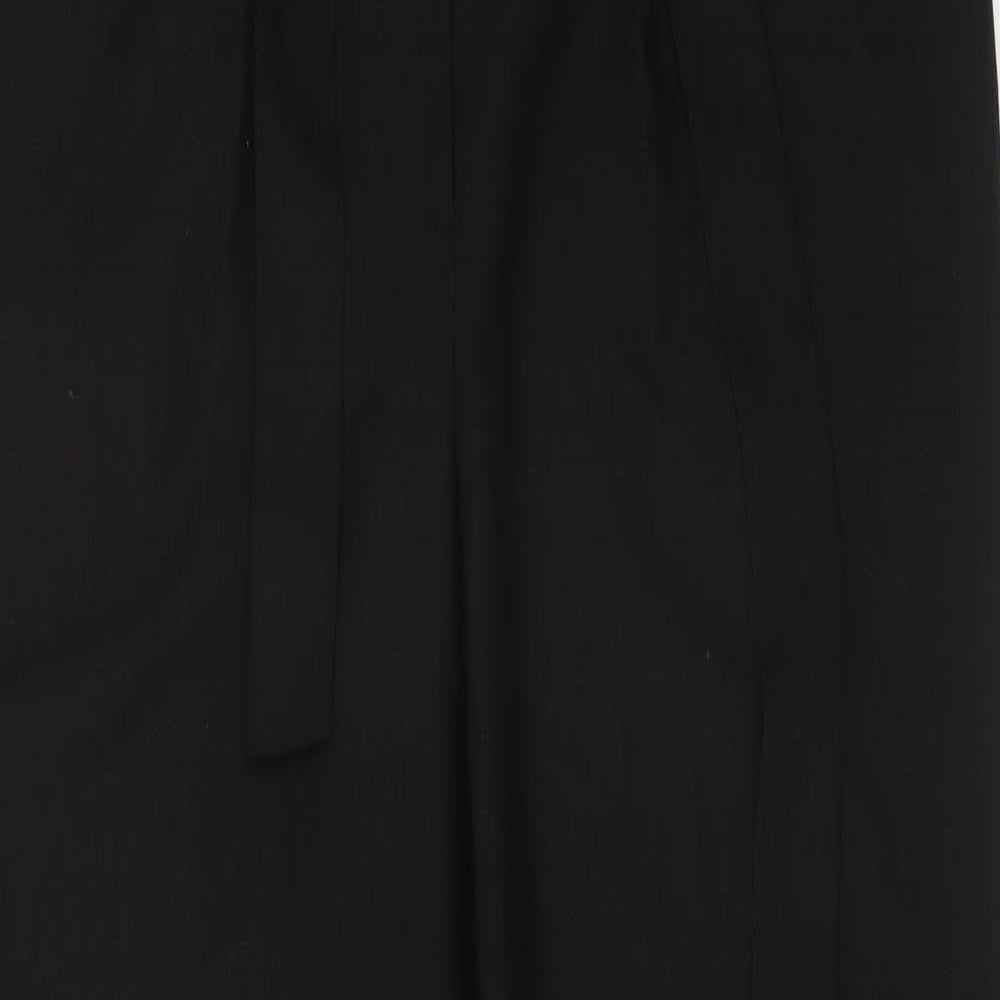 New Look Womens Black  Polyester Carrot Trousers Size 8 L26 in Regular