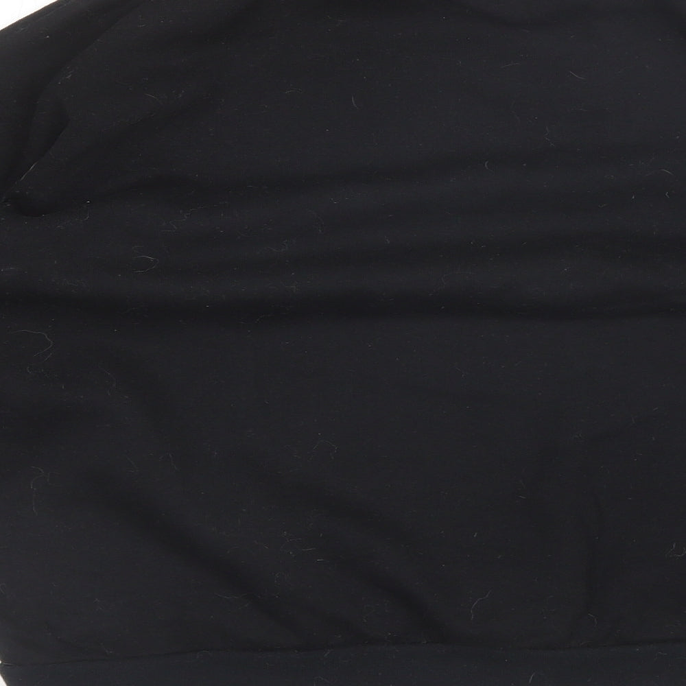 Nasty Girl Womens Black Round Neck  Cotton Pullover Jumper Size 18