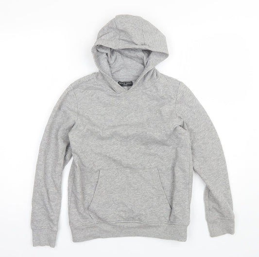 Brave Soul Boys Grey  Cotton Pullover Hoodie Size 9-10 Years