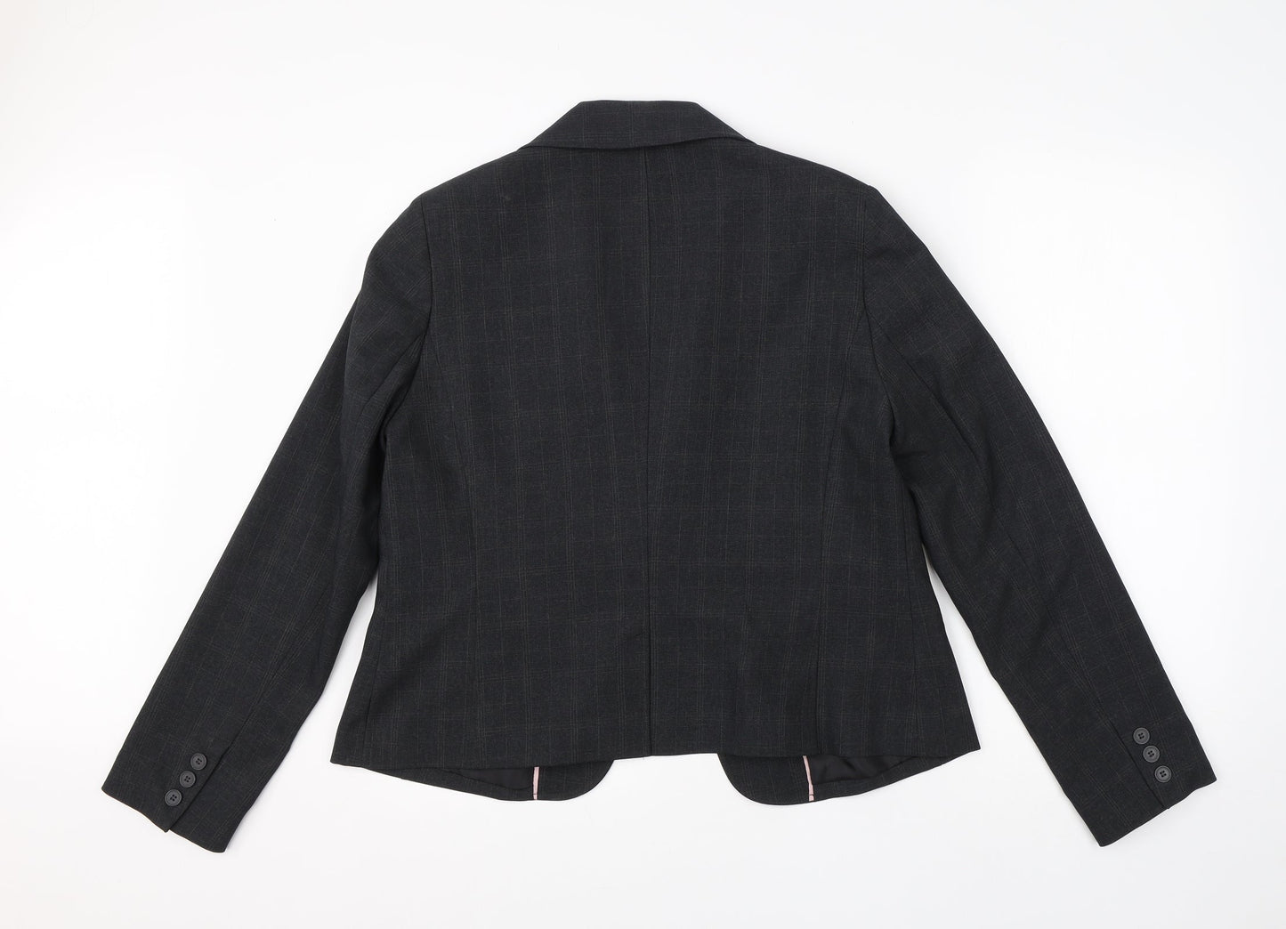 Evie Womens Grey  Polyester Jacket Suit Jacket Size 14