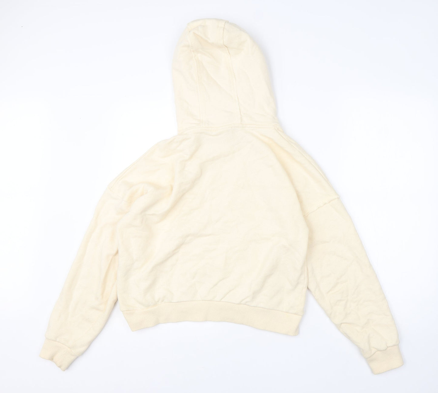 MP Mens Beige  Cotton Pullover Hoodie Size S