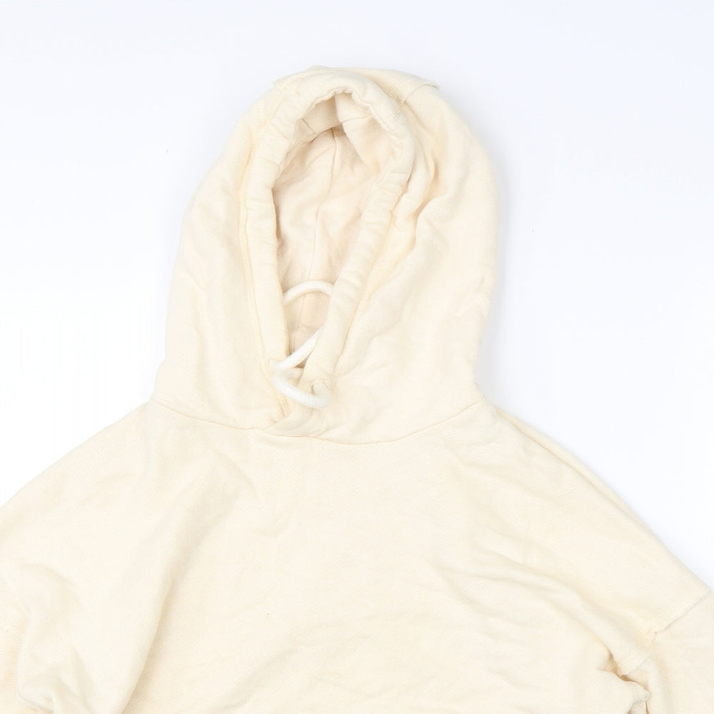 MP Mens Beige  Cotton Pullover Hoodie Size S