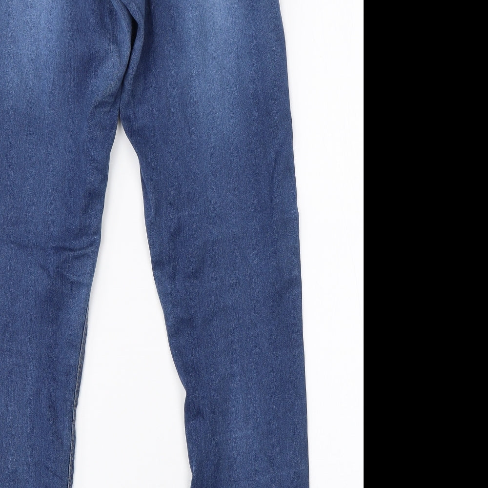 Dorothy Perkins Womens Blue  Cotton Skinny Jeans Size 6 L30 in Regular