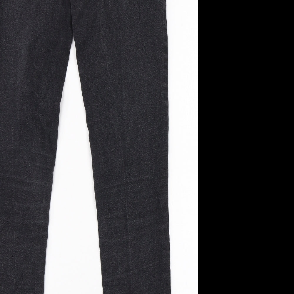 Preworn Womens Black  Cotton Jegging Jeans Size 10 L28 in Regular