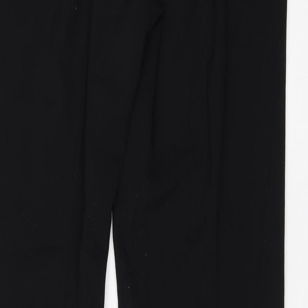 New Look Womens Black  Viscose Dress Pants Trousers Size 10 L30 in Regular
