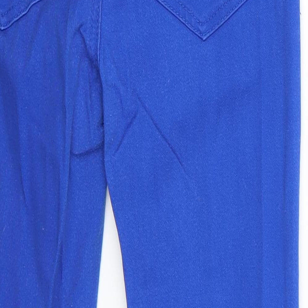 Generation 915 Girls Blue  Cotton Skinny Jeans Size 11 Years  Regular Button - Cobalt blue