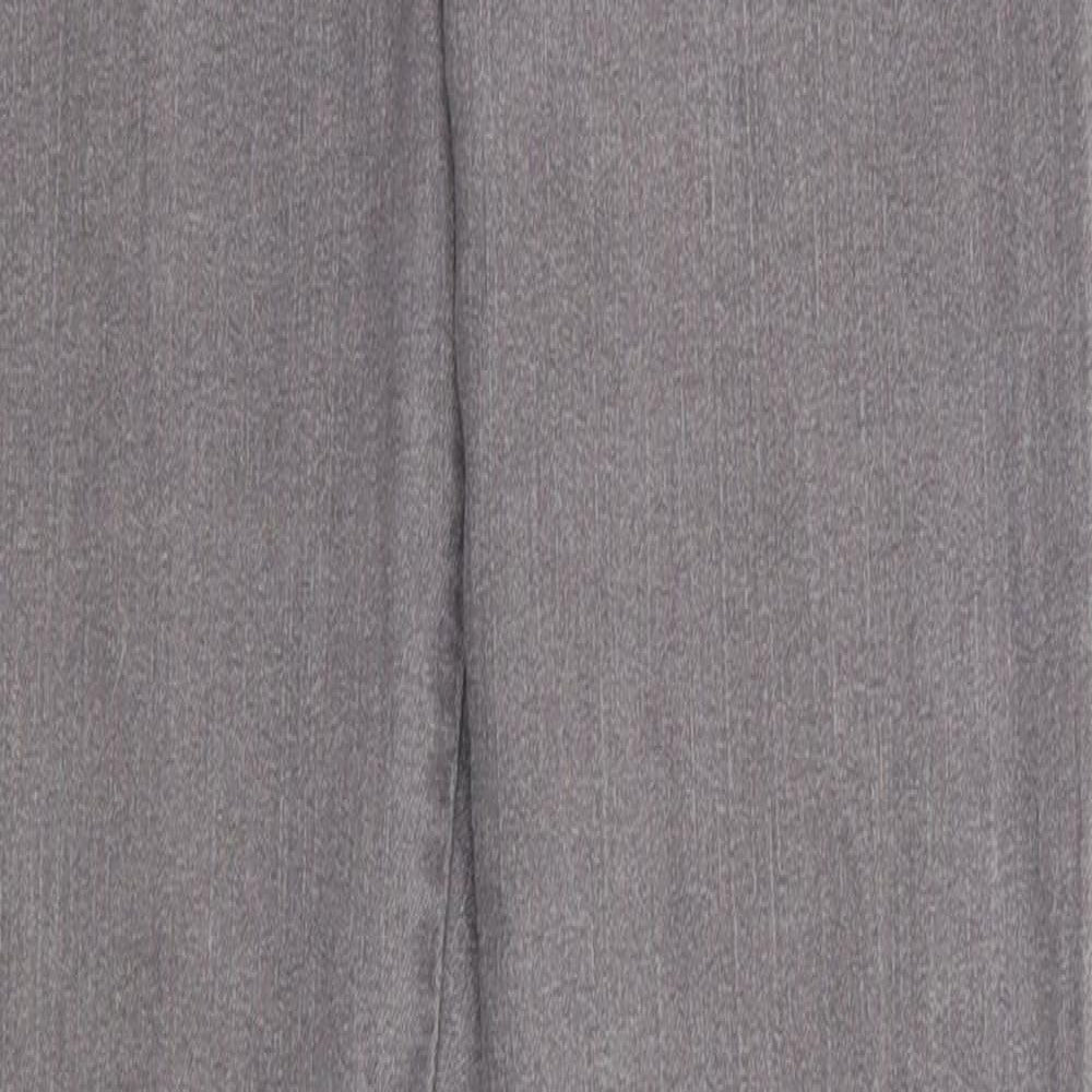 Divided Womens Grey  Cotton Skinny Jeans Size 12 L28 in Regular  - Mid grey Side Zip